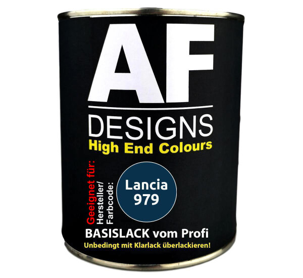 1L Autolack für Lancia 979 Blu Scuro Metallic  Autolack Spritzfertig