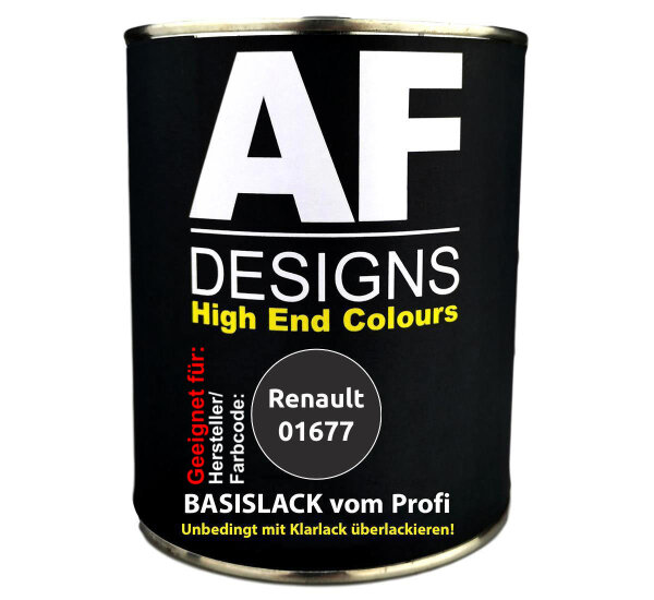 1L Autolack für Renault 01677 Gris Axial Metallic  Autolack Spritzfertig