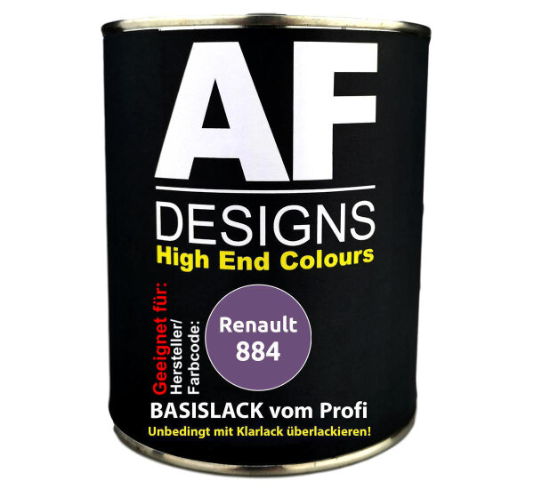 1L Autolack für Renault 884 Violet Metallic  Autolack Spritzfertig