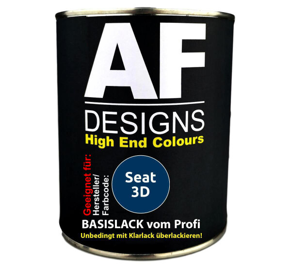 1L Autolack für Seat 3D Azul Imperial Metallic  Autolack Spritzfertig